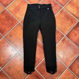 NILS Black Stirrup Snow Pants Size 8